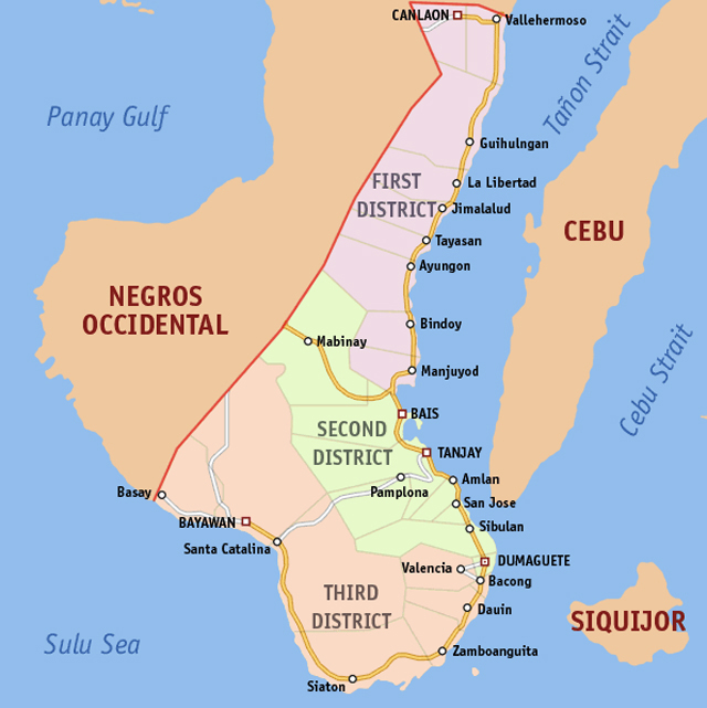 內格羅斯省地圖