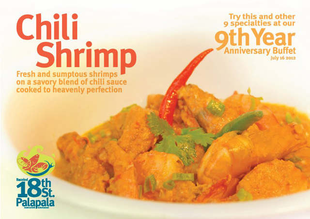 Palapala 海鮮餐廳最有名的一道料理就是"Chili Shrimp (辣蝦)"